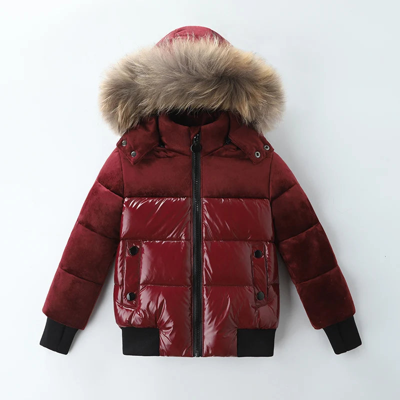 Kid's Hooded Down Jacket
