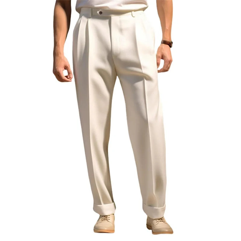 Men s Fit Dress Pants Solid Color