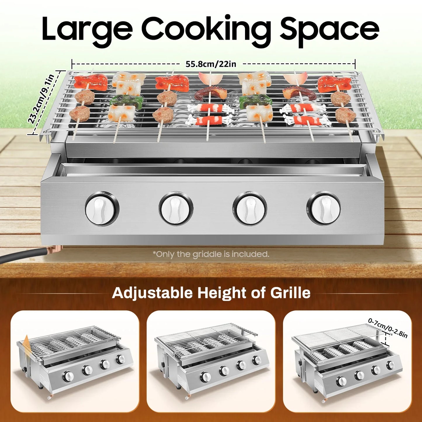BBQ Gas Grill for Camping