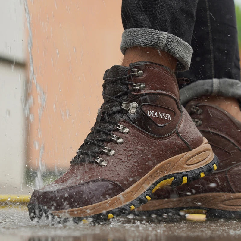 Waterproof Leather Indestructible Men's Work Safety Boots