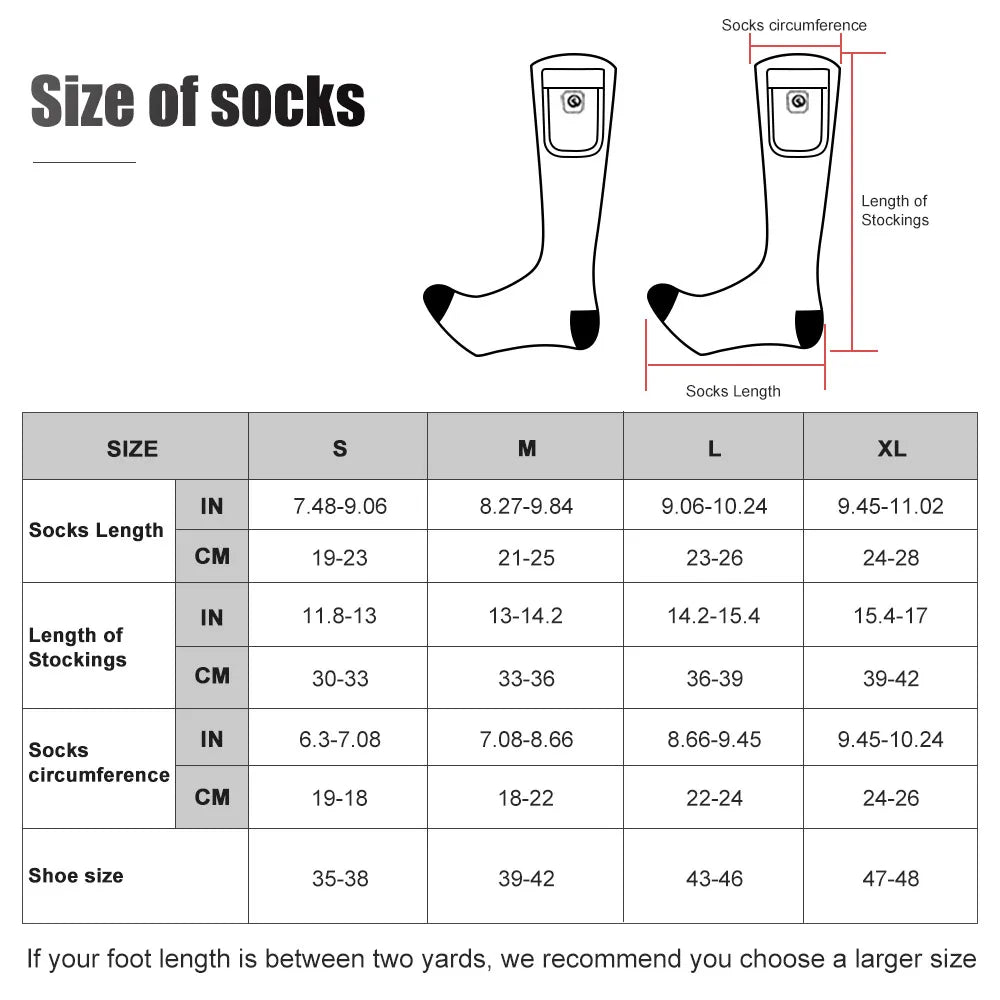 Savior Winter Heated Socks Rechargeable