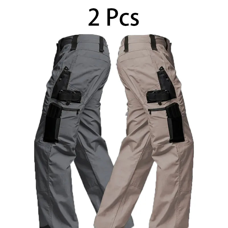 2Pcs Men's Tactical Cargo Pants