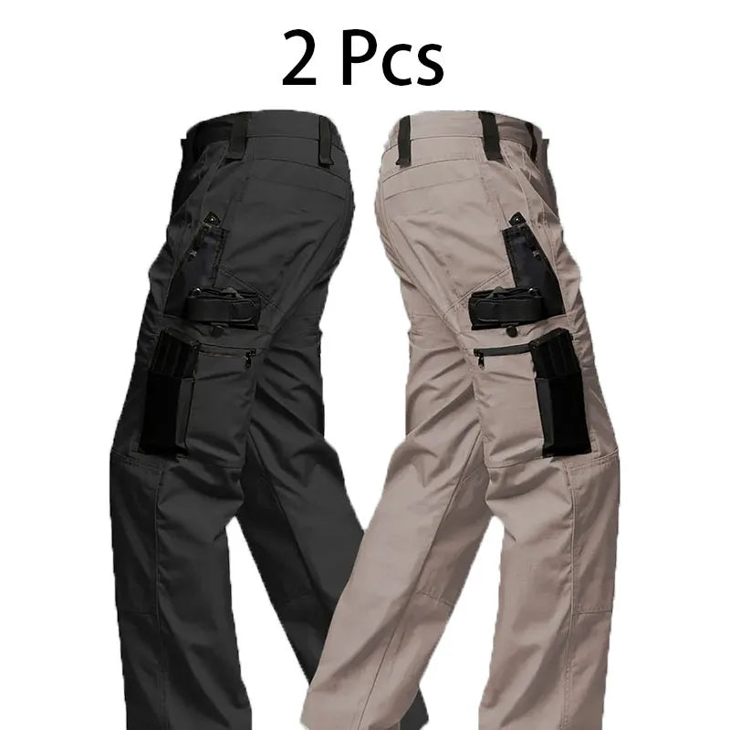 2Pcs Men's Tactical Cargo Pants