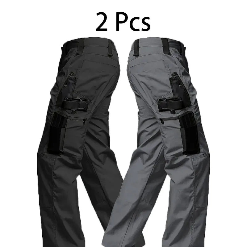 2Pcs Men's Tactical Cargo Pants