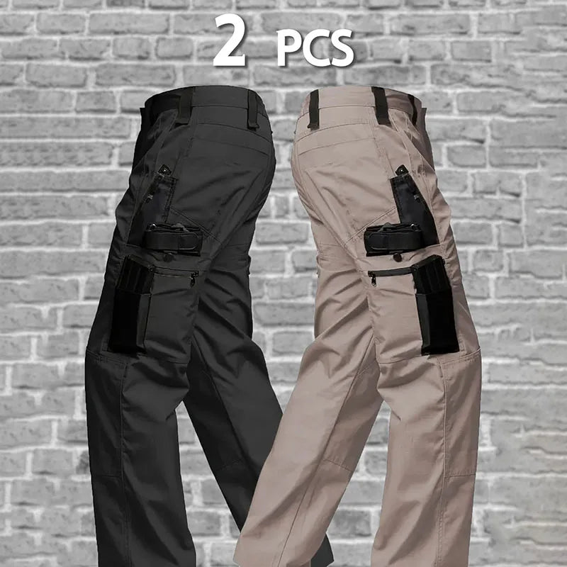 2Pcs Men's Tactical Cargo Pants