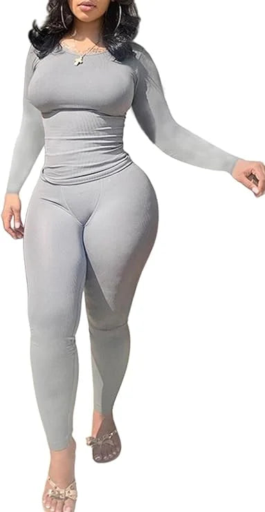 Women Clothing Long sleeves  and Leggings Set