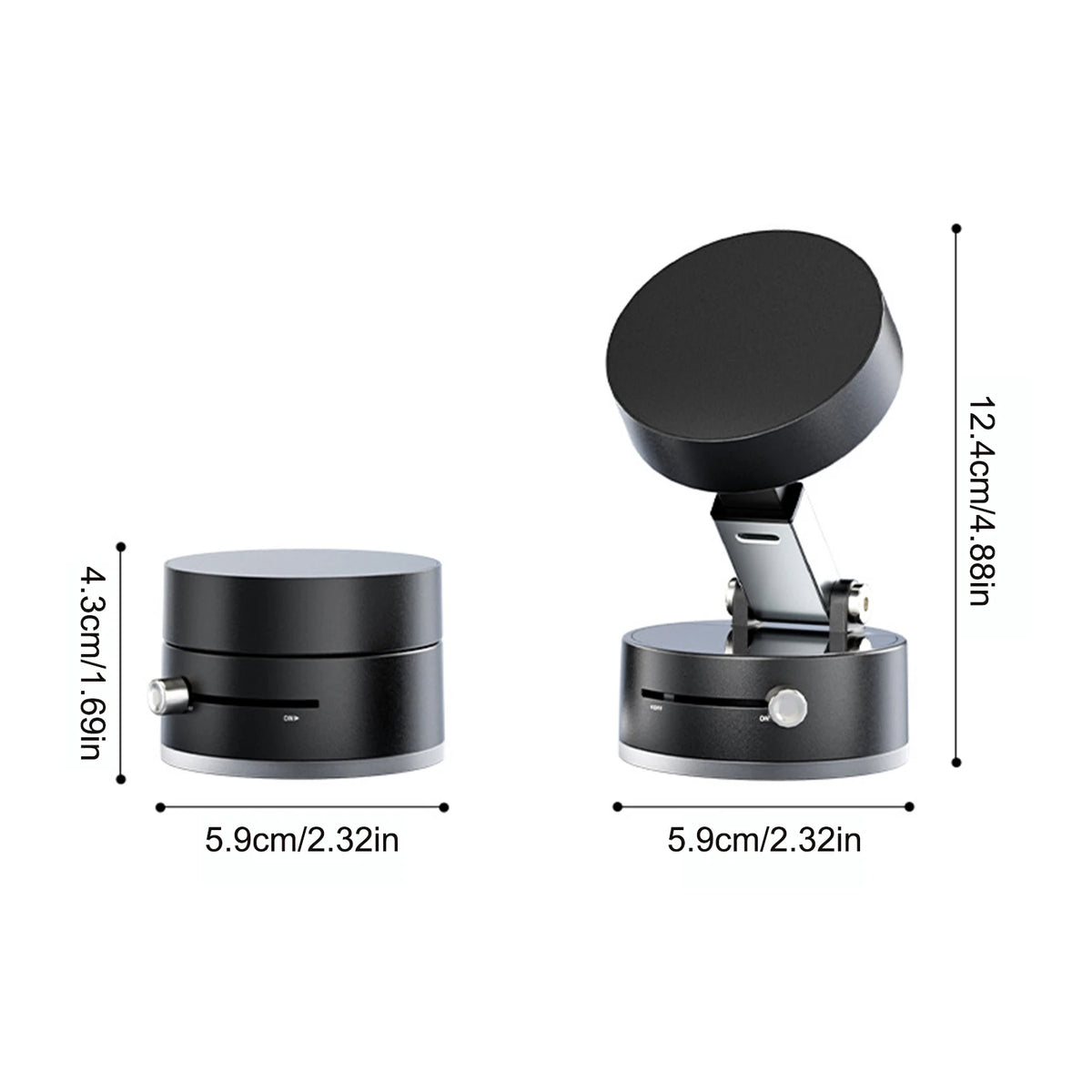 Vacuum Suction Cup Magnetic Car Phone Holder