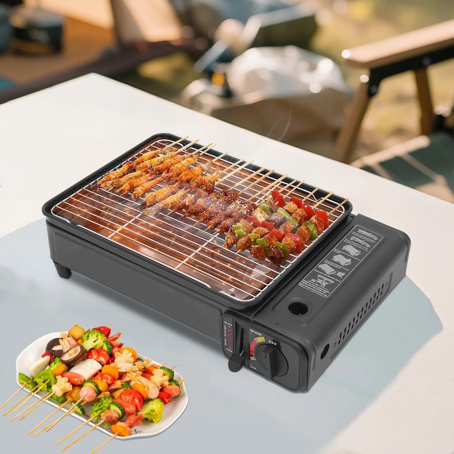 Portable LPG/Butane Gas Grill Stove
