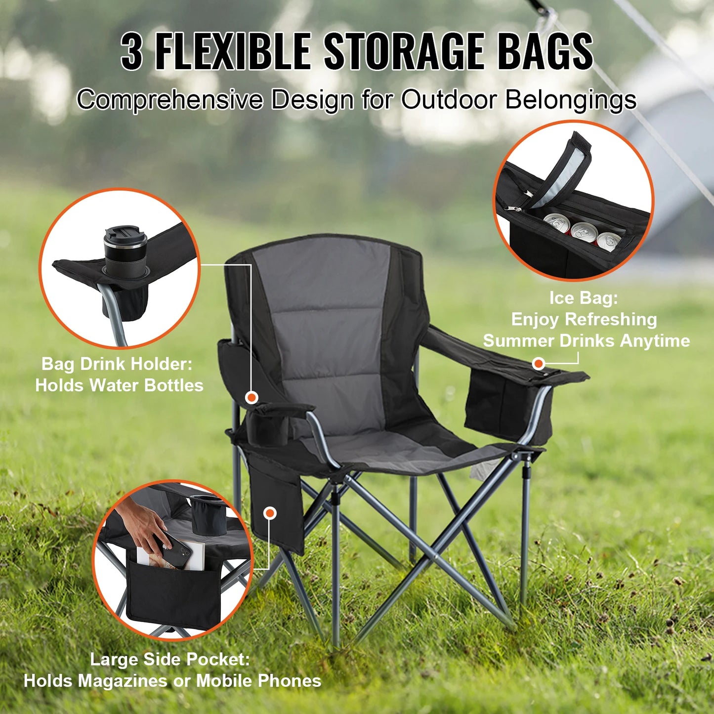 SucceBuy Camping Folding Chair