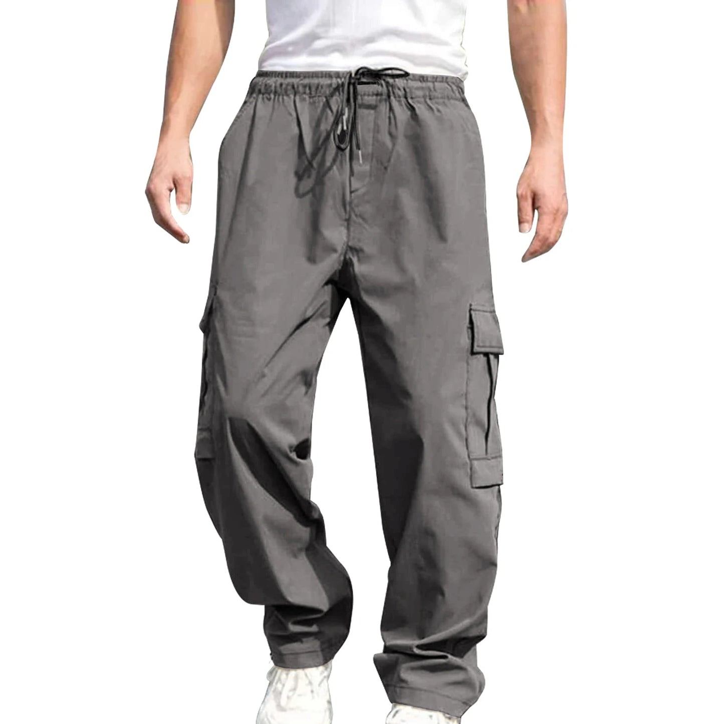 Men s Loose Cargo Long Pants