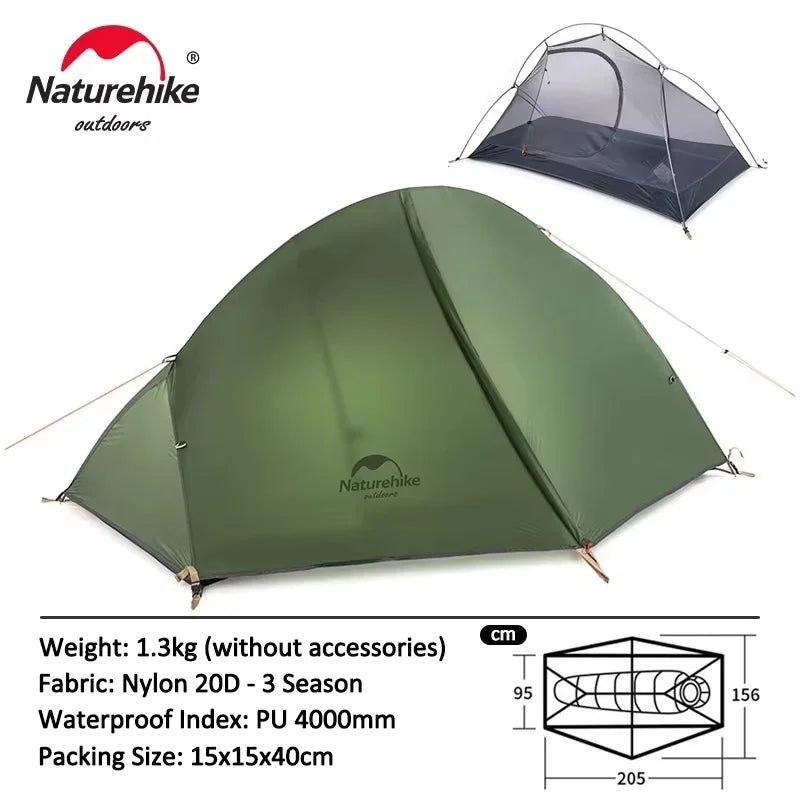 Naturehike Cycling Tent 1 Person Ultralight Backpacking Tent