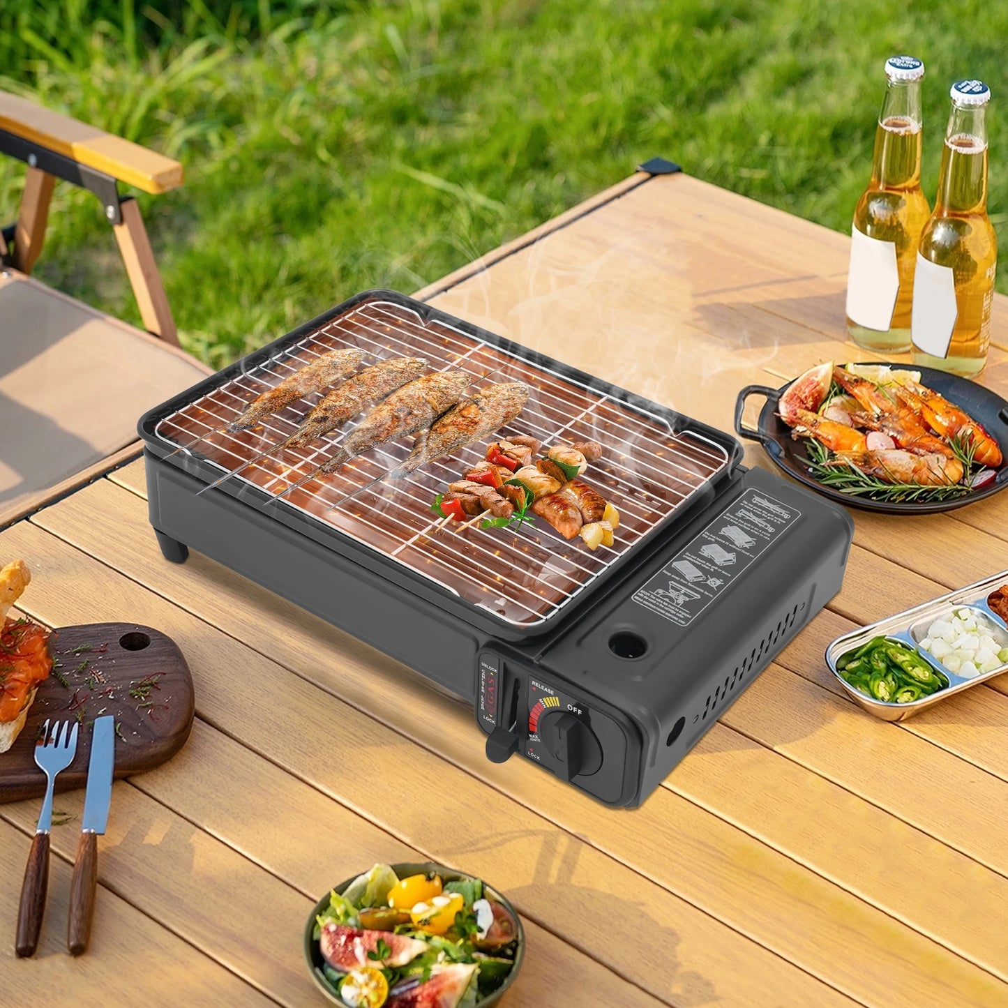 Portable LPG/Butane Gas Grill Stove