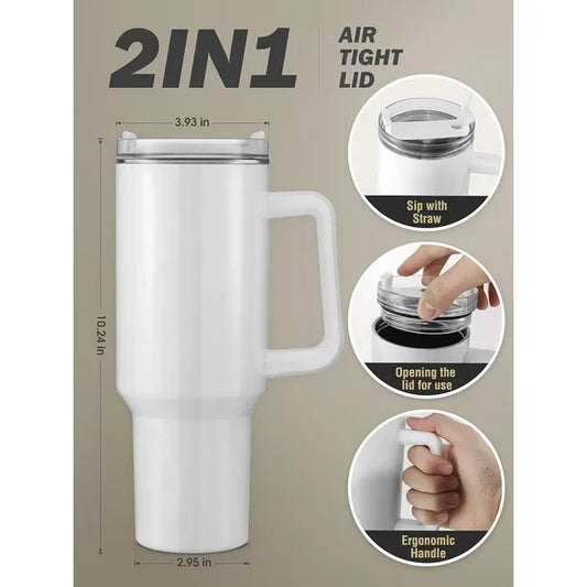 40oz Tumbler Vacuum Insulated Thermos Stainless Steel Water Bottle