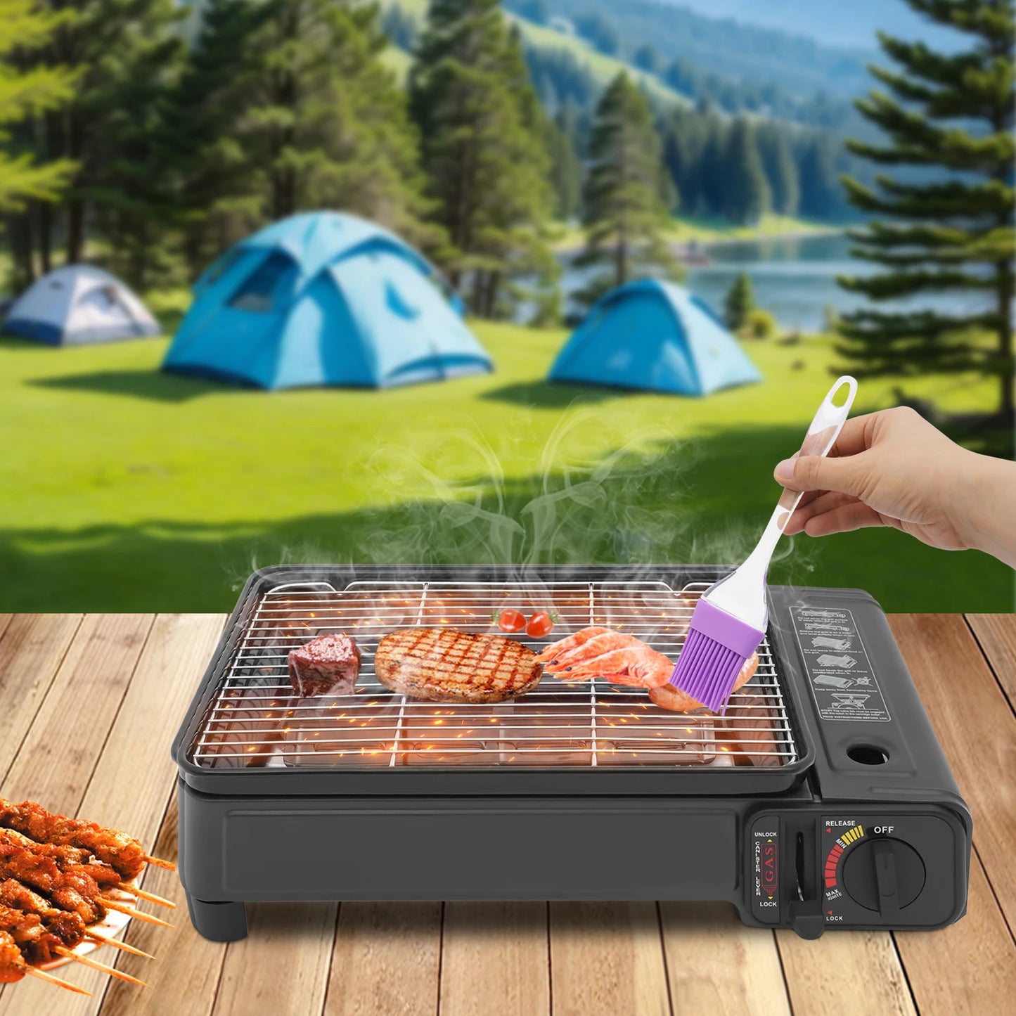 Portable LPG/Butane Gas Grill Stove