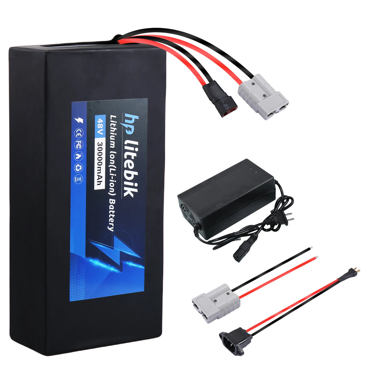 Ebike Battery for 200-1200W Electric Bicycle, Scooter and Other Motor