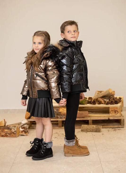 Kid's Down Hooded Jackets