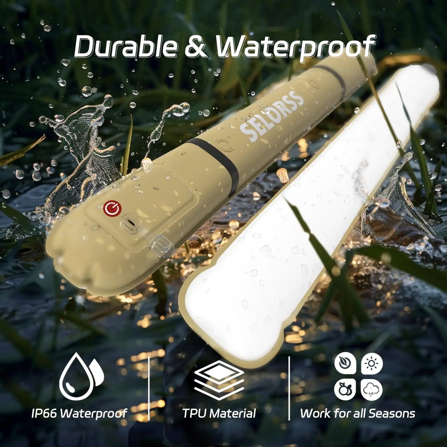 SELORSS Rechargeable Portable Camping Light
