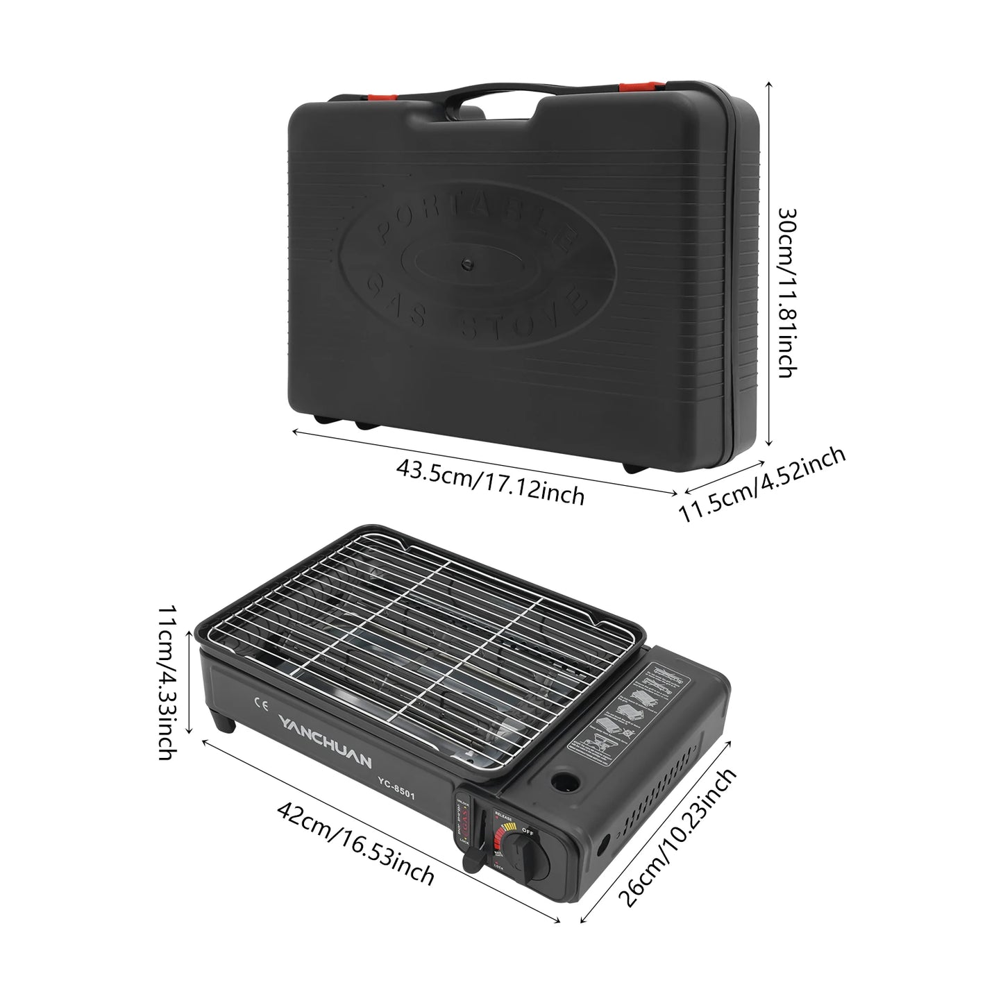 Portable LPG/Butane Gas Grill Stove