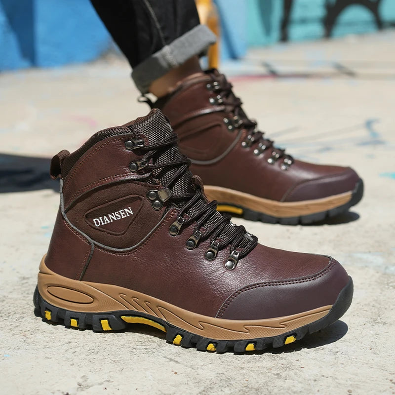 Waterproof Leather Indestructible Men's Work Safety Boots