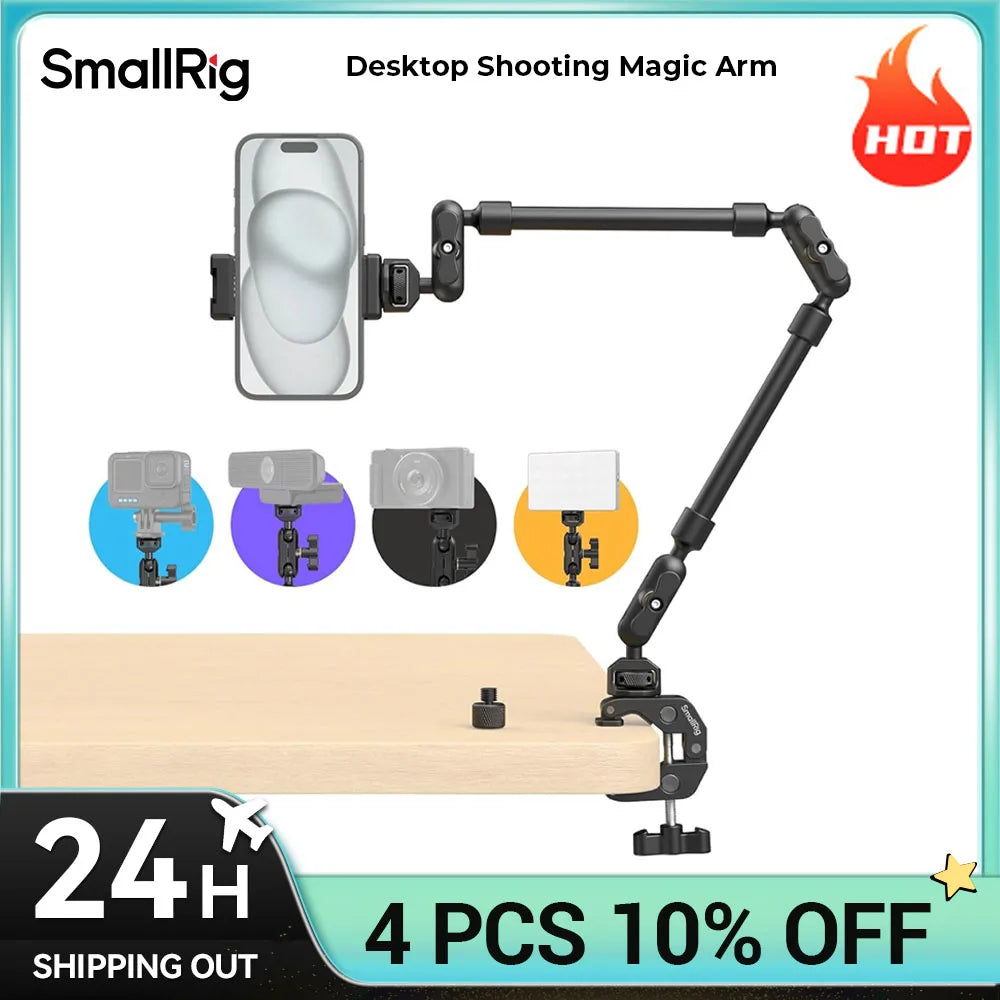 SmallRig Desktop Shooting Magic Arm with Crab Clamp Kit