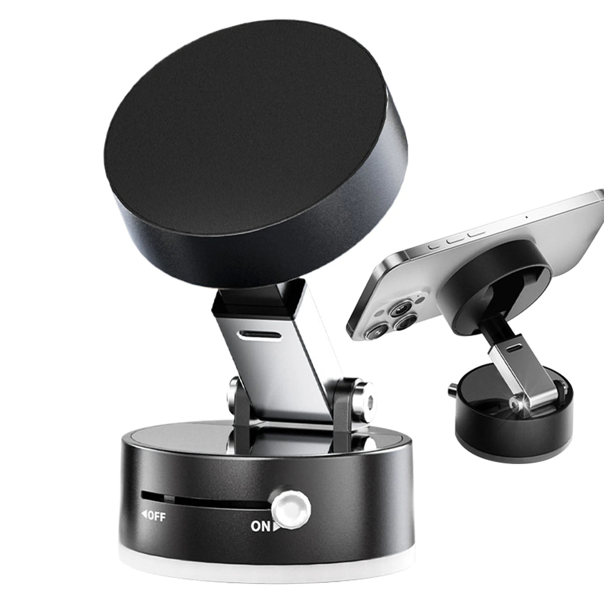 Vacuum Suction Cup Magnetic Car Phone Holder