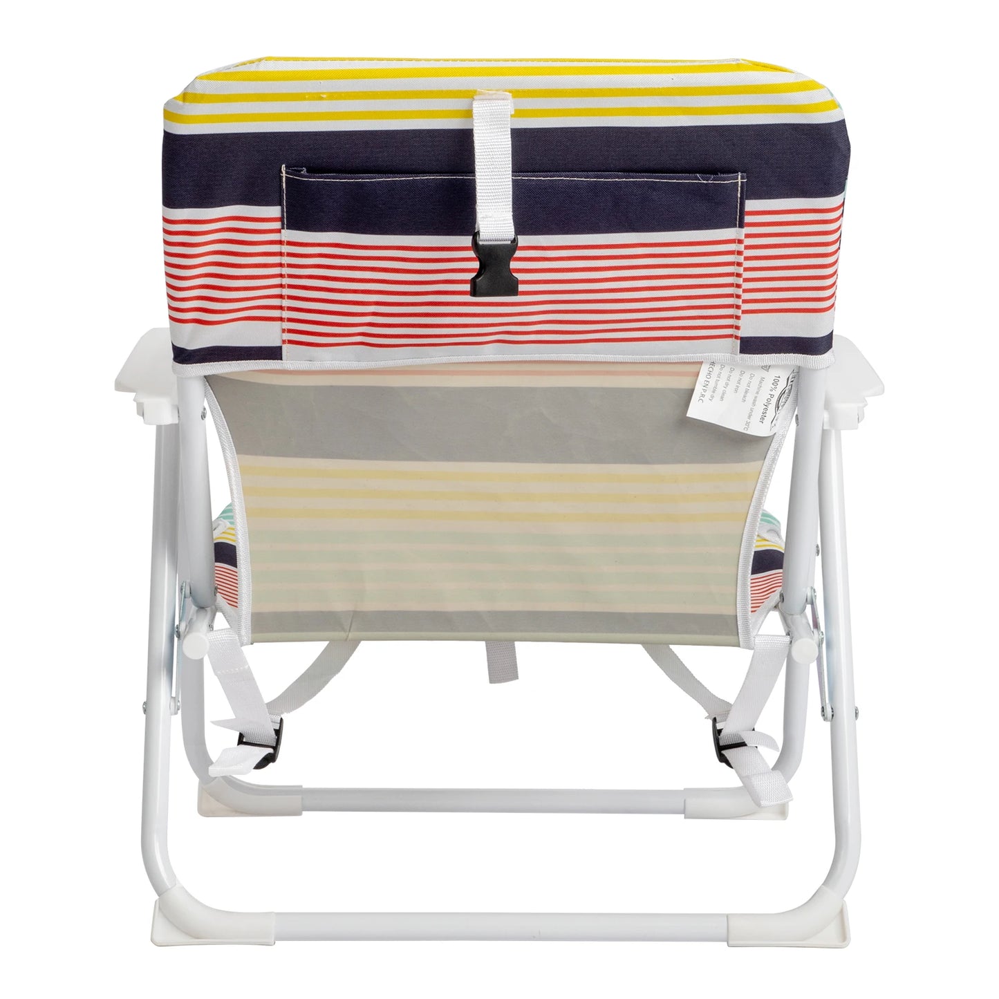 White Iron Frame Beach Chair