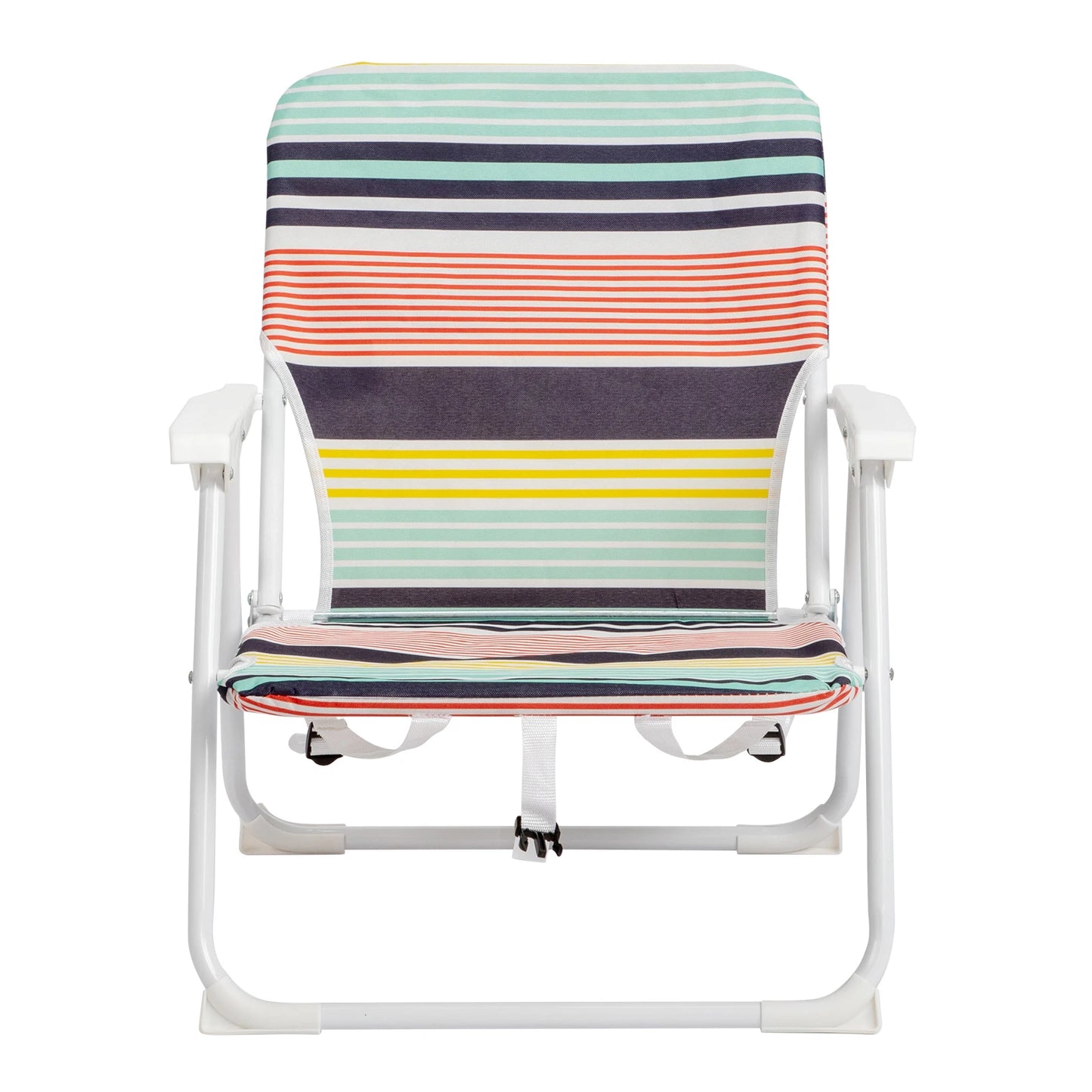 White Iron Frame Beach Chair
