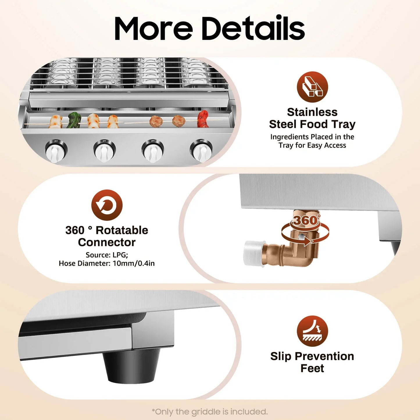 BBQ Gas Grill for Camping