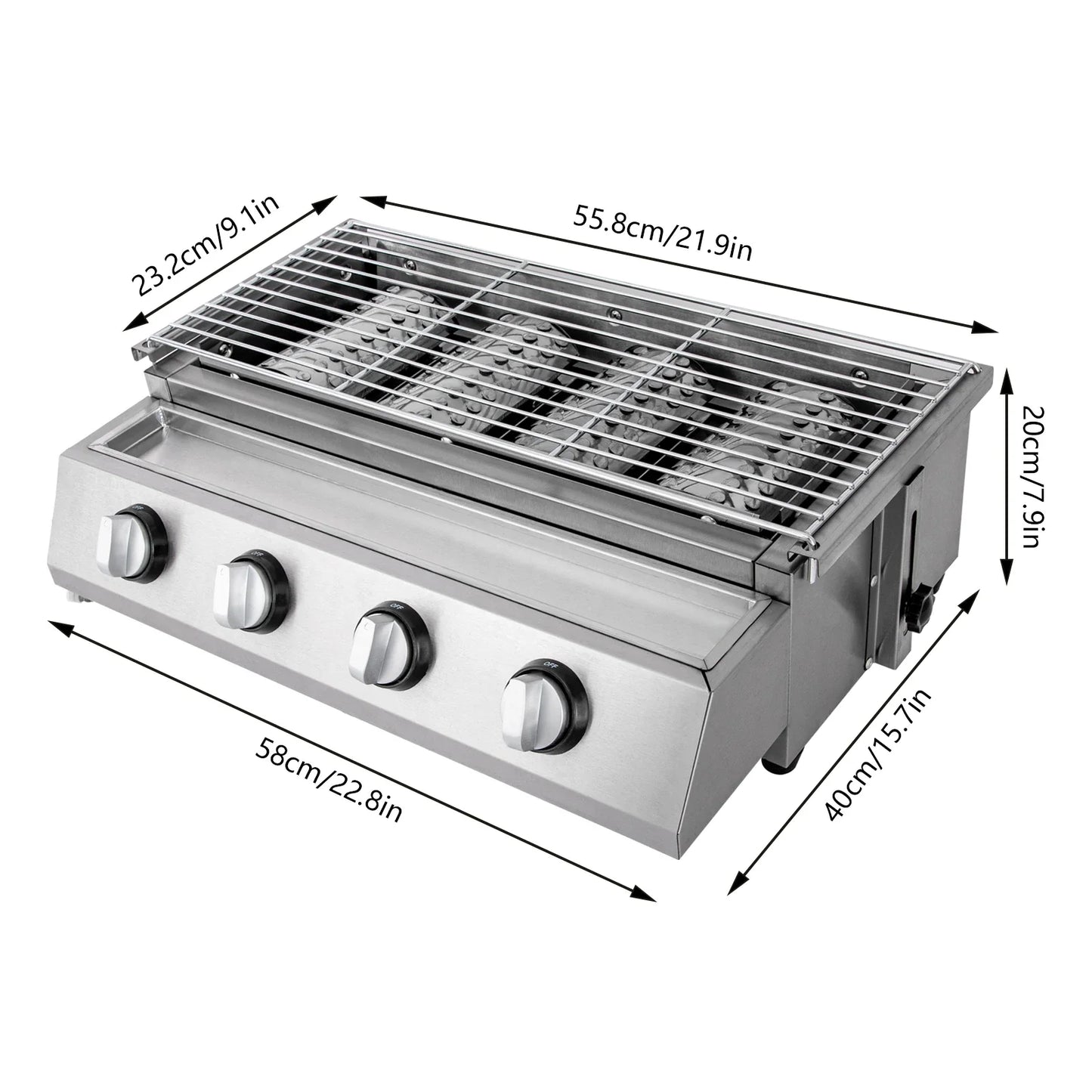BBQ Gas Grill for Camping