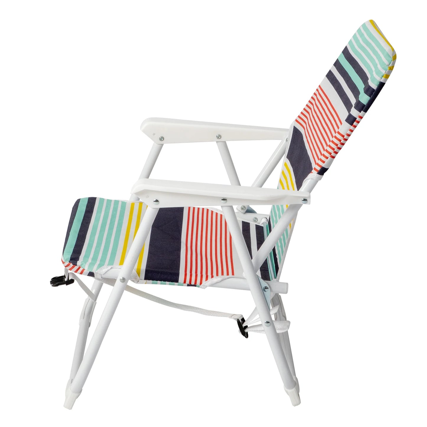 White Iron Frame Beach Chair