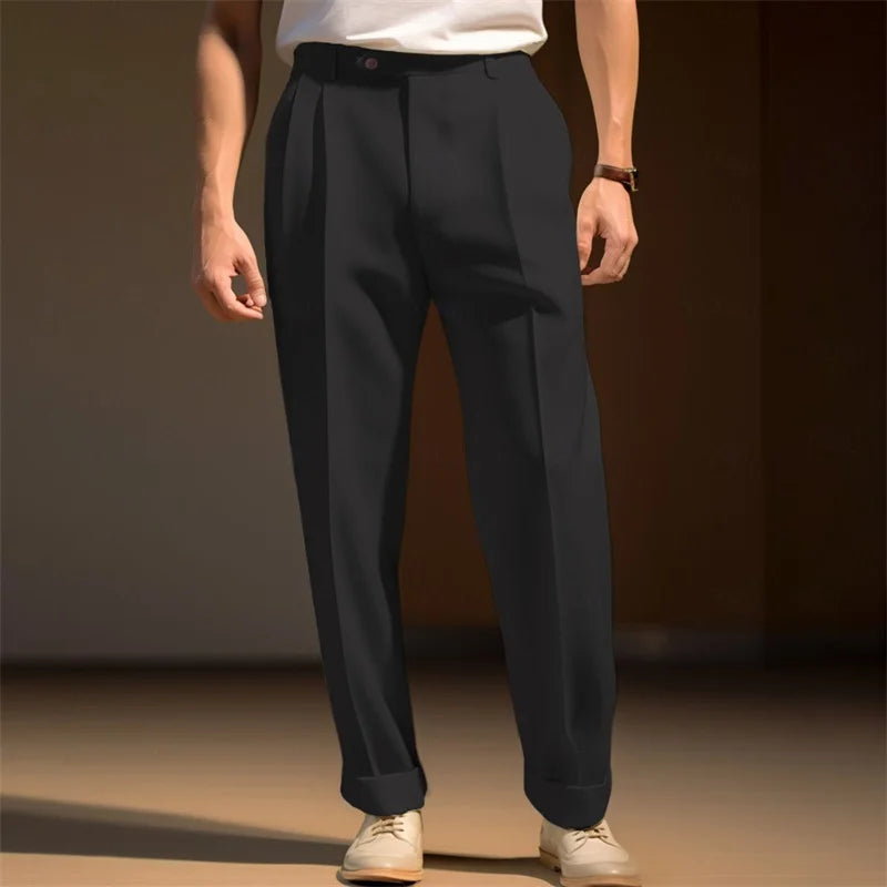 Men s  Fit Dress Pants Solid Color