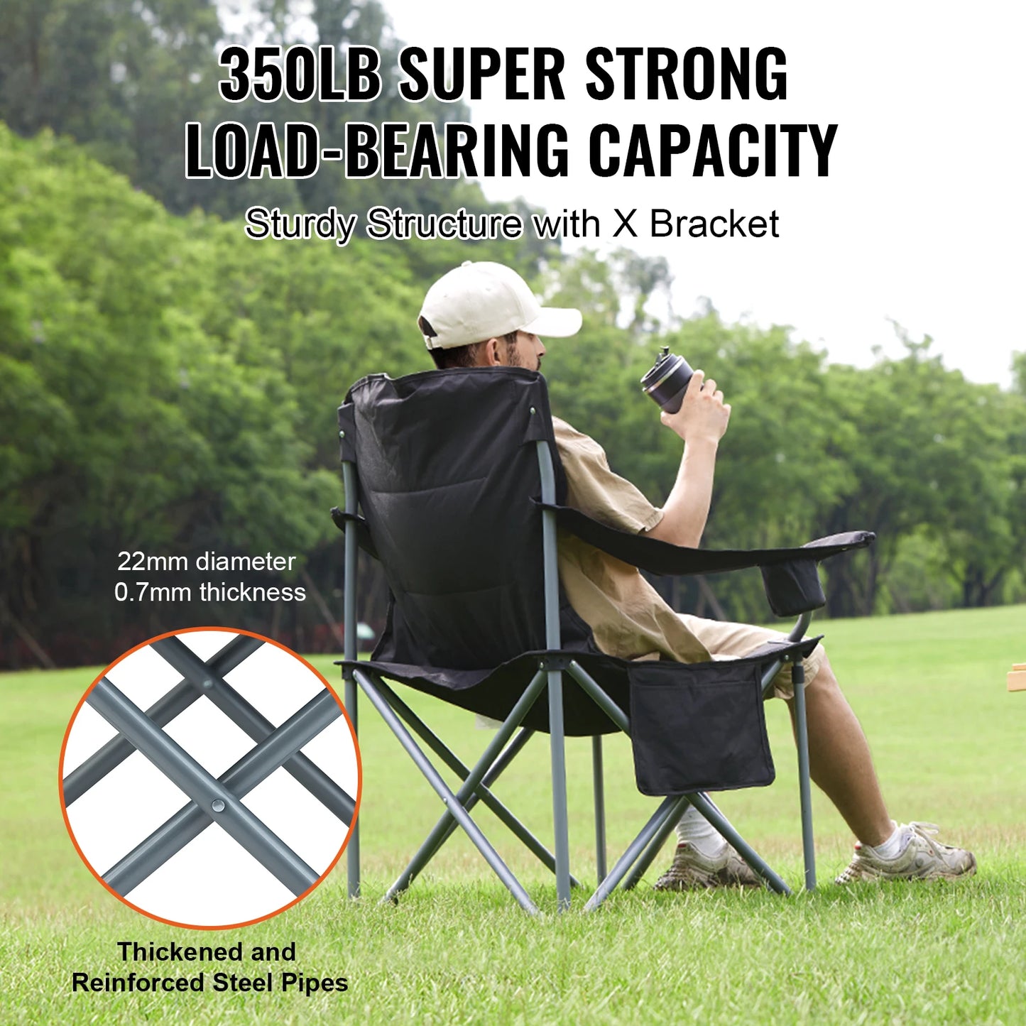 SucceBuy Camping Folding Chair