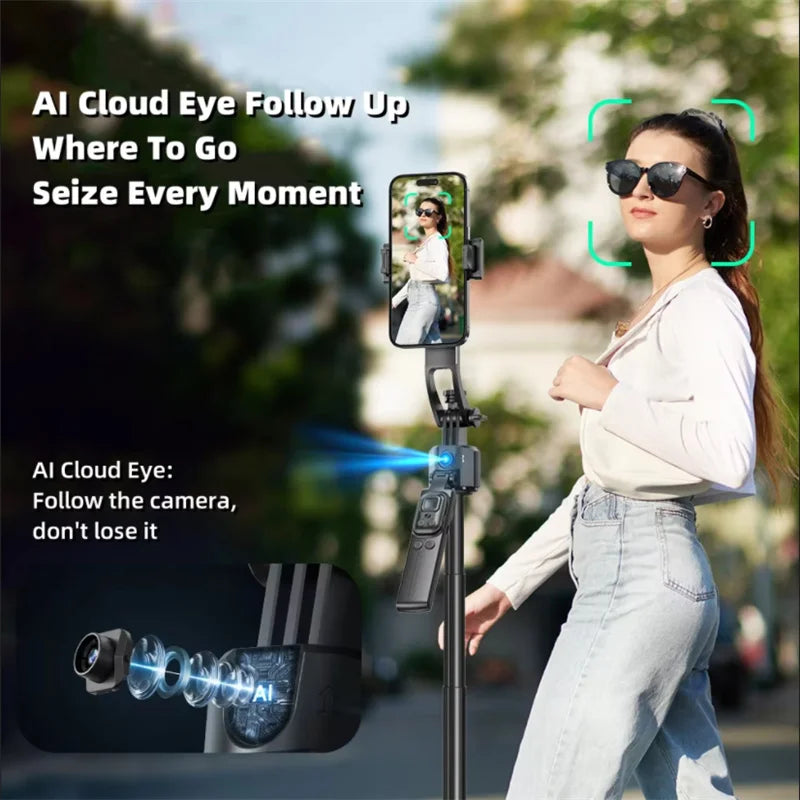 FGCLSY 5 in 1 Selfie Tripod Gimbal Stabilizer for Cell Phone