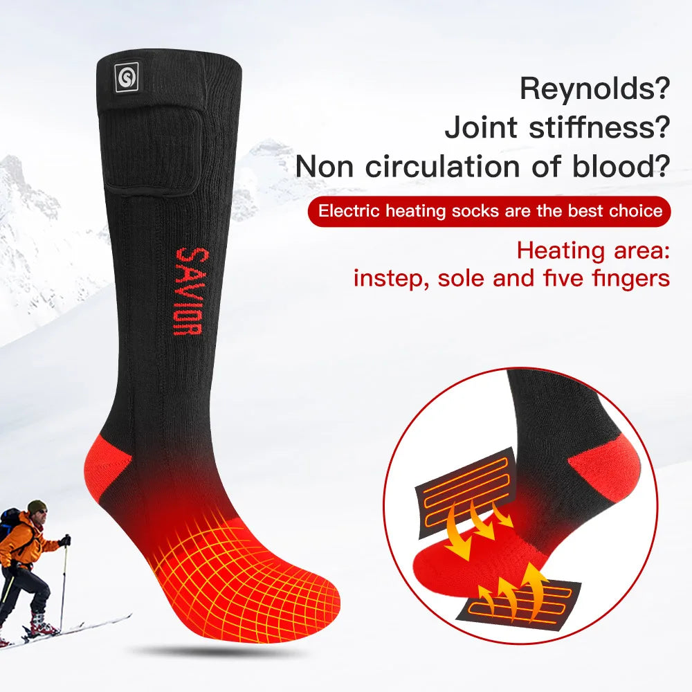 Savior Heated Socks 100% Pure Cotton