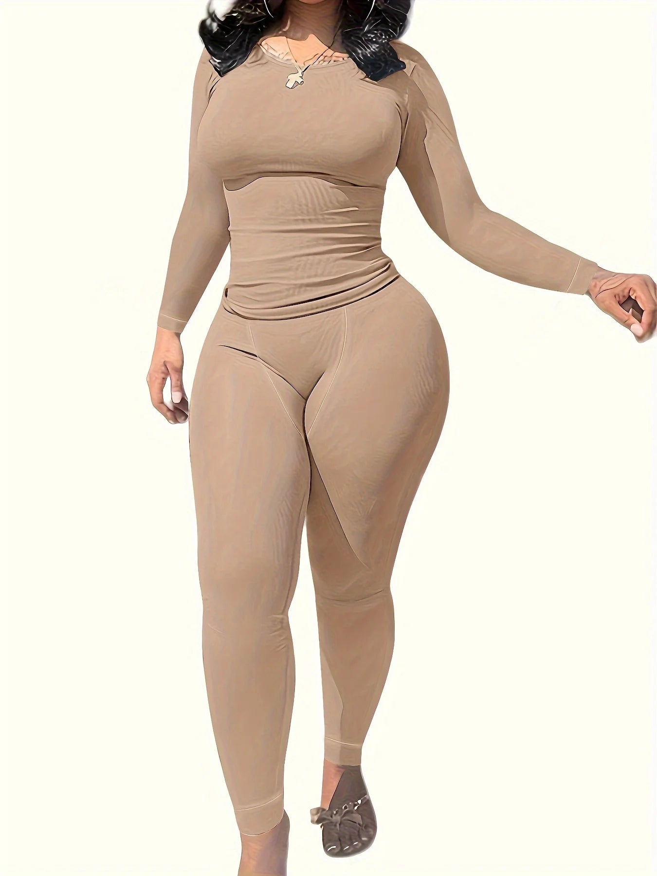 Women Clothing Long sleeves  and Leggings Set