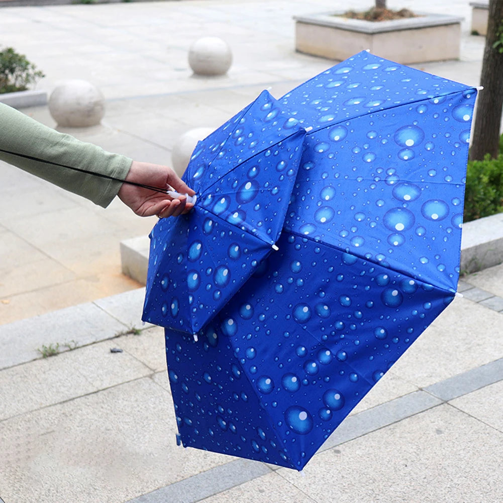 Outdoor Portable Rain Umbrella Hat Foldable