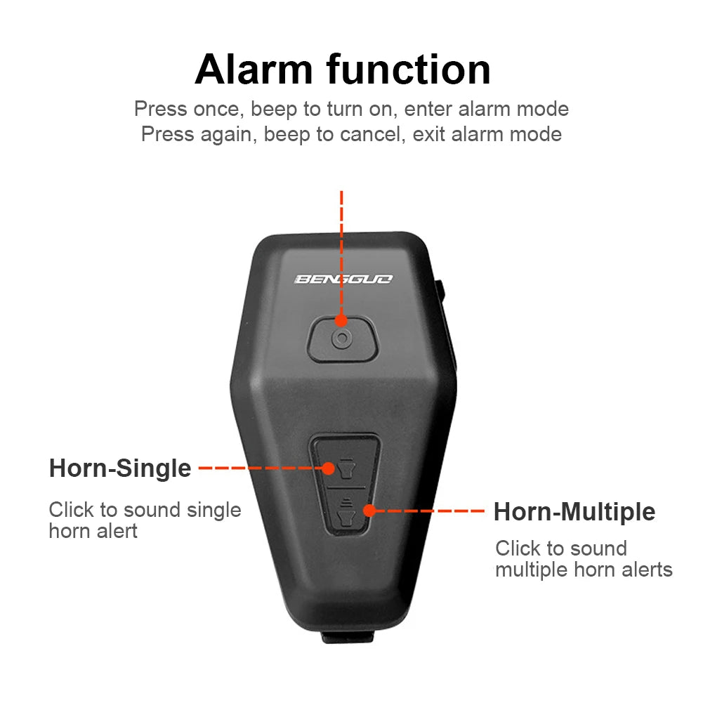 Motorcycle Electric Horn USB Rechargeable