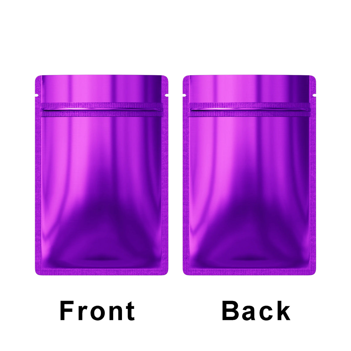 Flat Aluminum Foil Mylar Ziplock Pouches