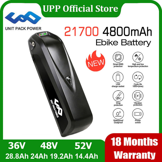 21700 DownTube Ebike Battery Hailong