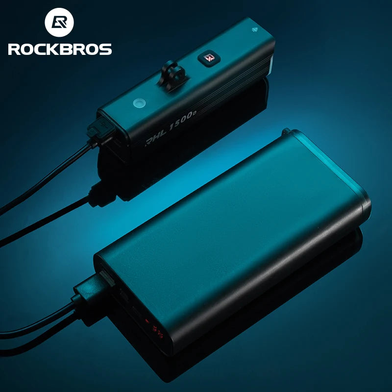ROCKBROS Bicycle Light 1500LM Aluminum Alloy Type-C Charging