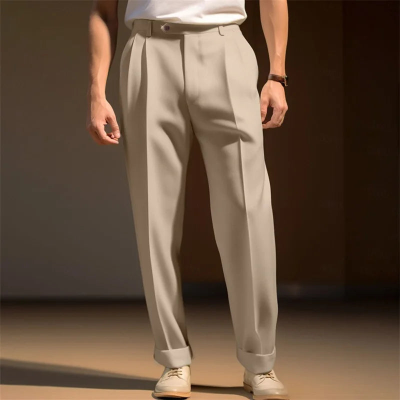 Men s  Fit Dress Pants Solid Color