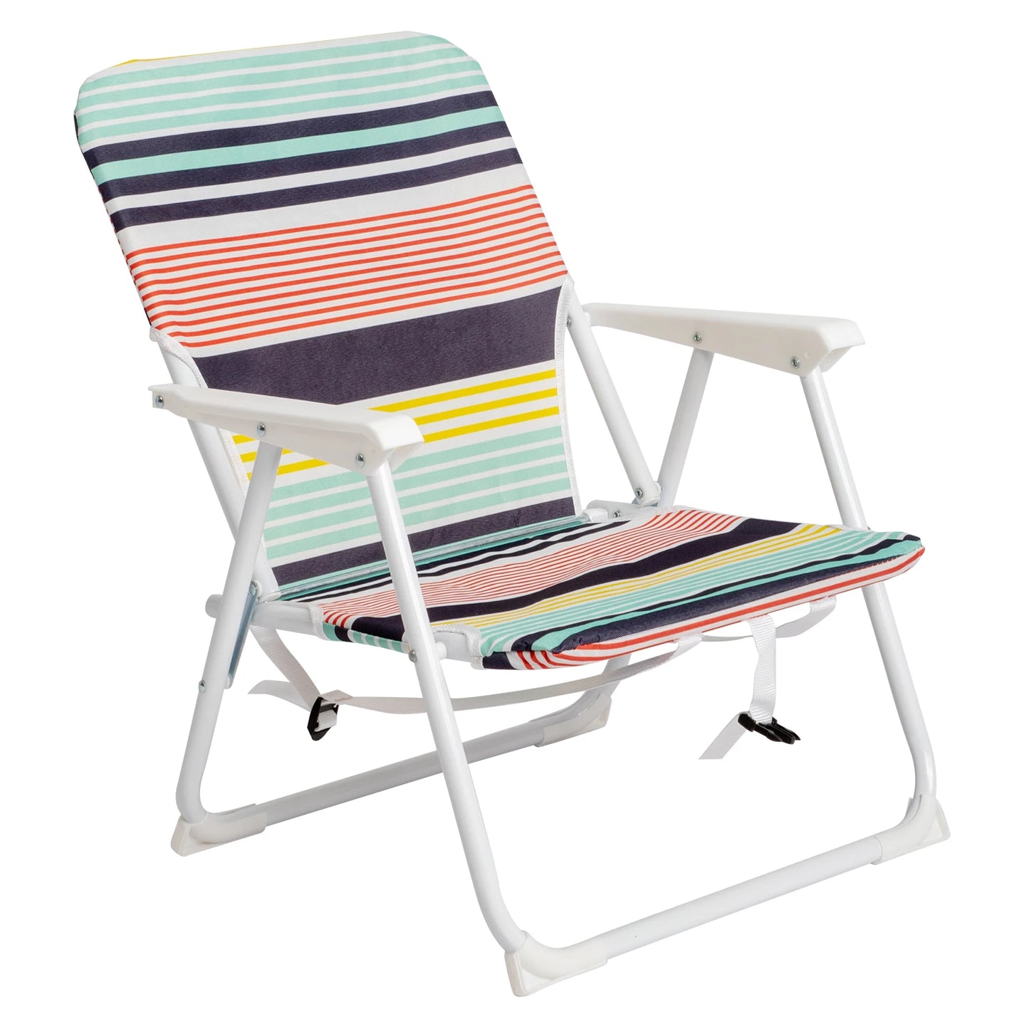 White Iron Frame Beach Chair