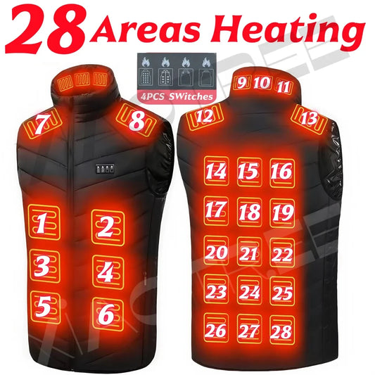28/9 Areas Heated Vest Men's and Women's Jacket