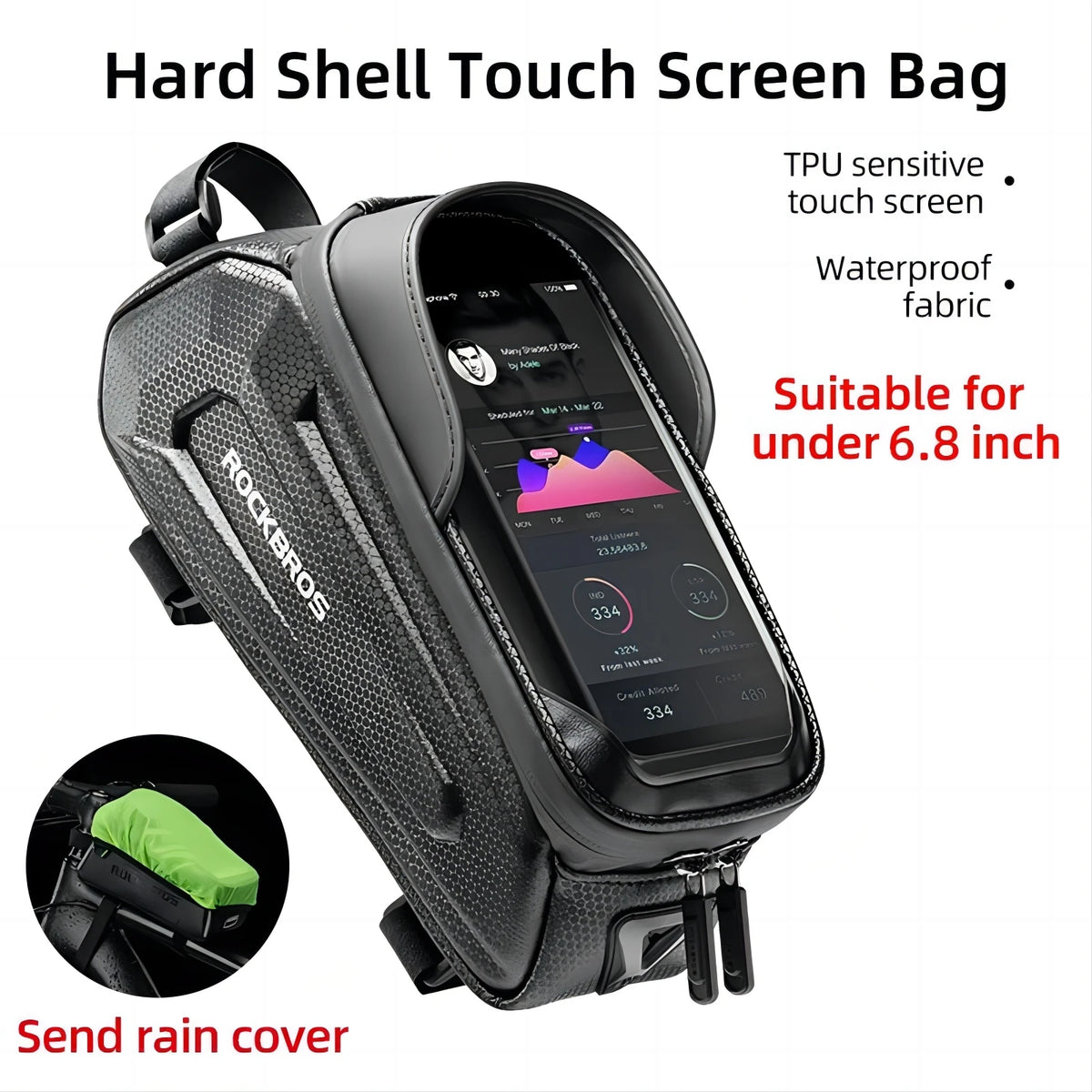 ROCKBROS Bicycle Bag Waterproof Touch Screen