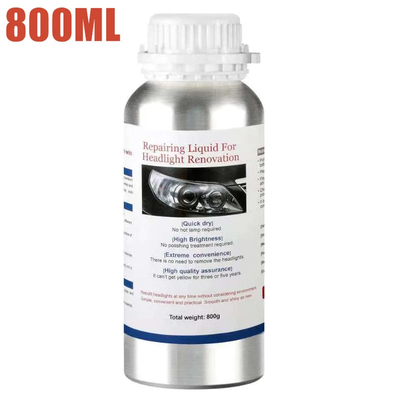 Car Headlight Polish Restoration Kit