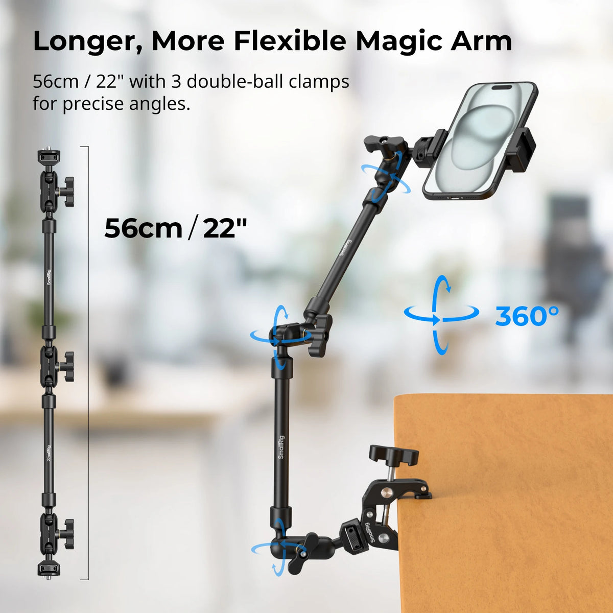 SmallRig Desktop Shooting Magic Arm with Crab Clamp Kit