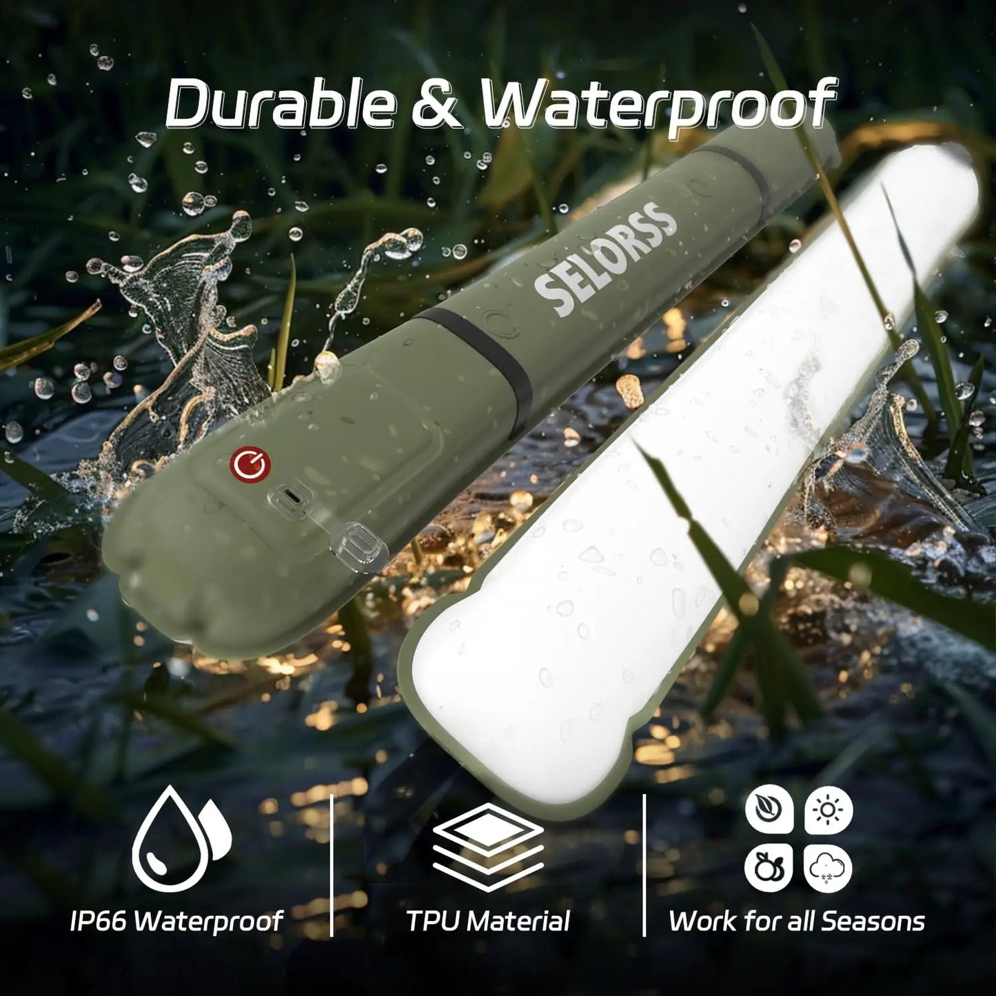 SELORSS Rechargeable Portable Camping Light