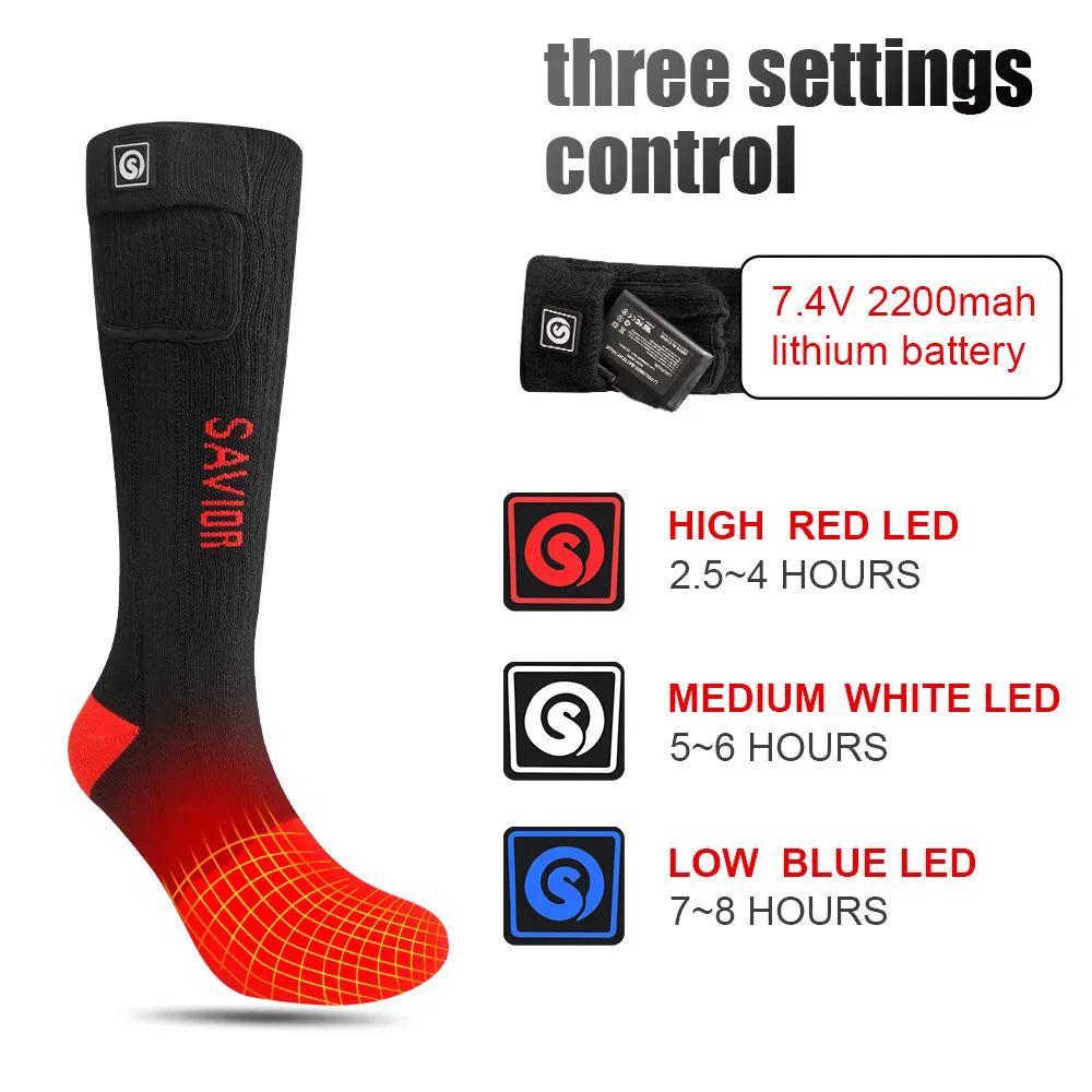 Savior Heated Socks 100% Pure Cotton
