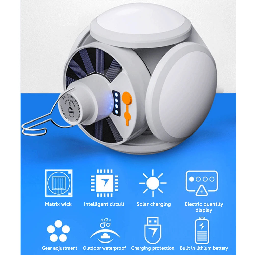 LED Solar Camping Light Rechargeable