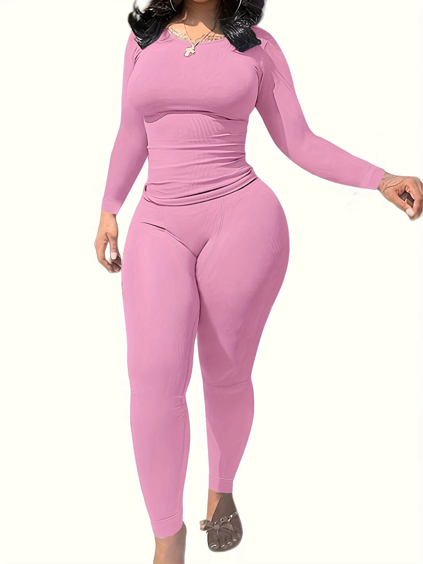 Women Clothing Long sleeves  and Leggings Set